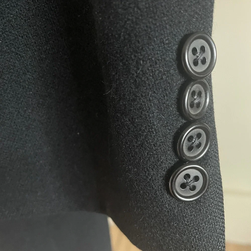 Society Brand Walter Holmes Men's 36R 100% Cashmere Black Sport Coat Old Money